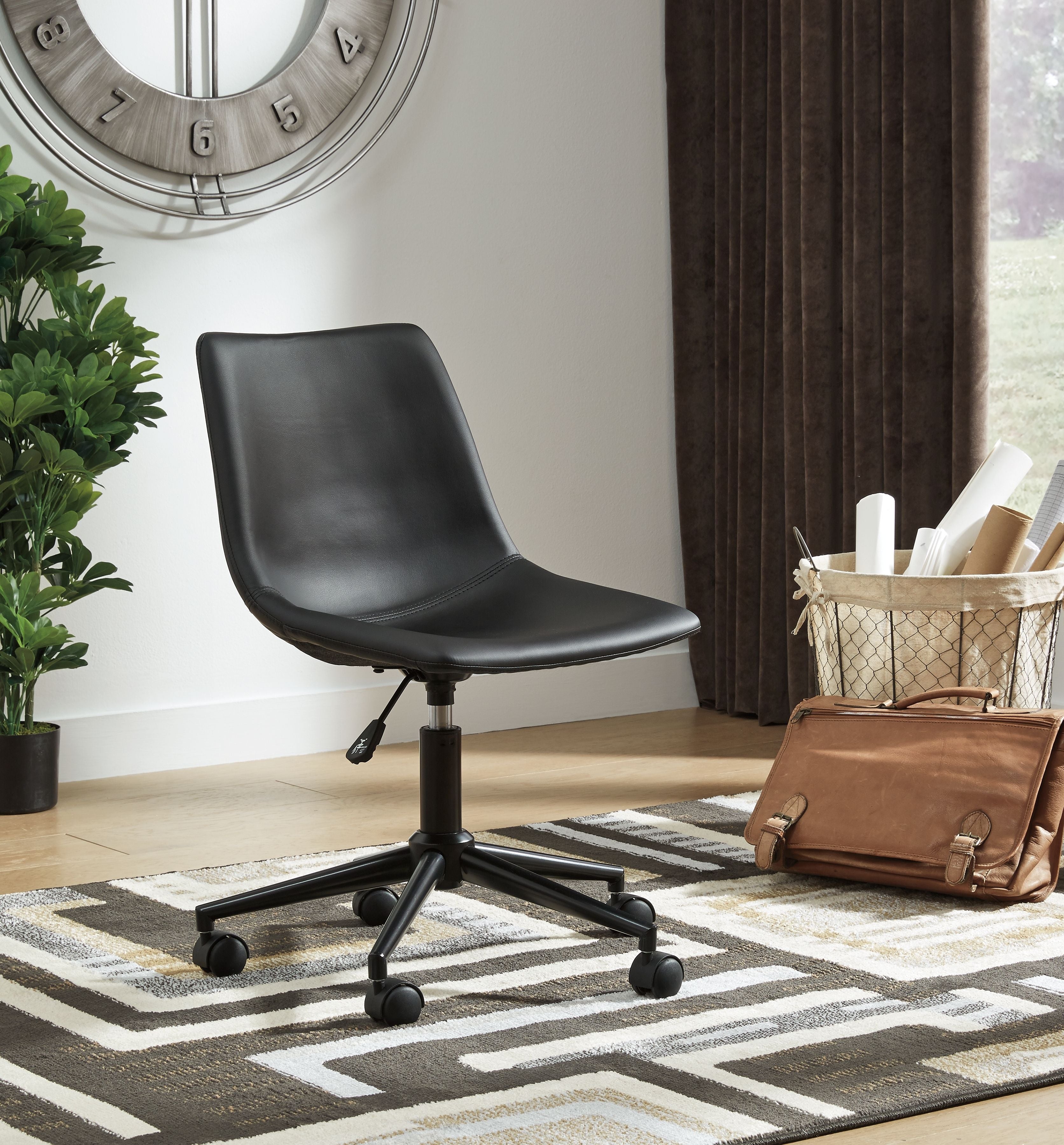 Arlenbry - L-Desk With Storage, Bookcase, Swivel Desk Chair