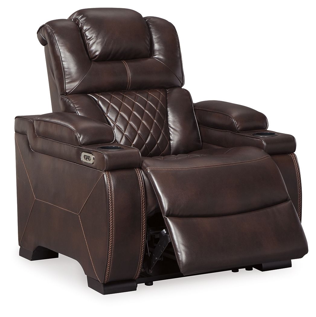 Warnerton - Brown - Power Recliner w/Adjustable Headrest