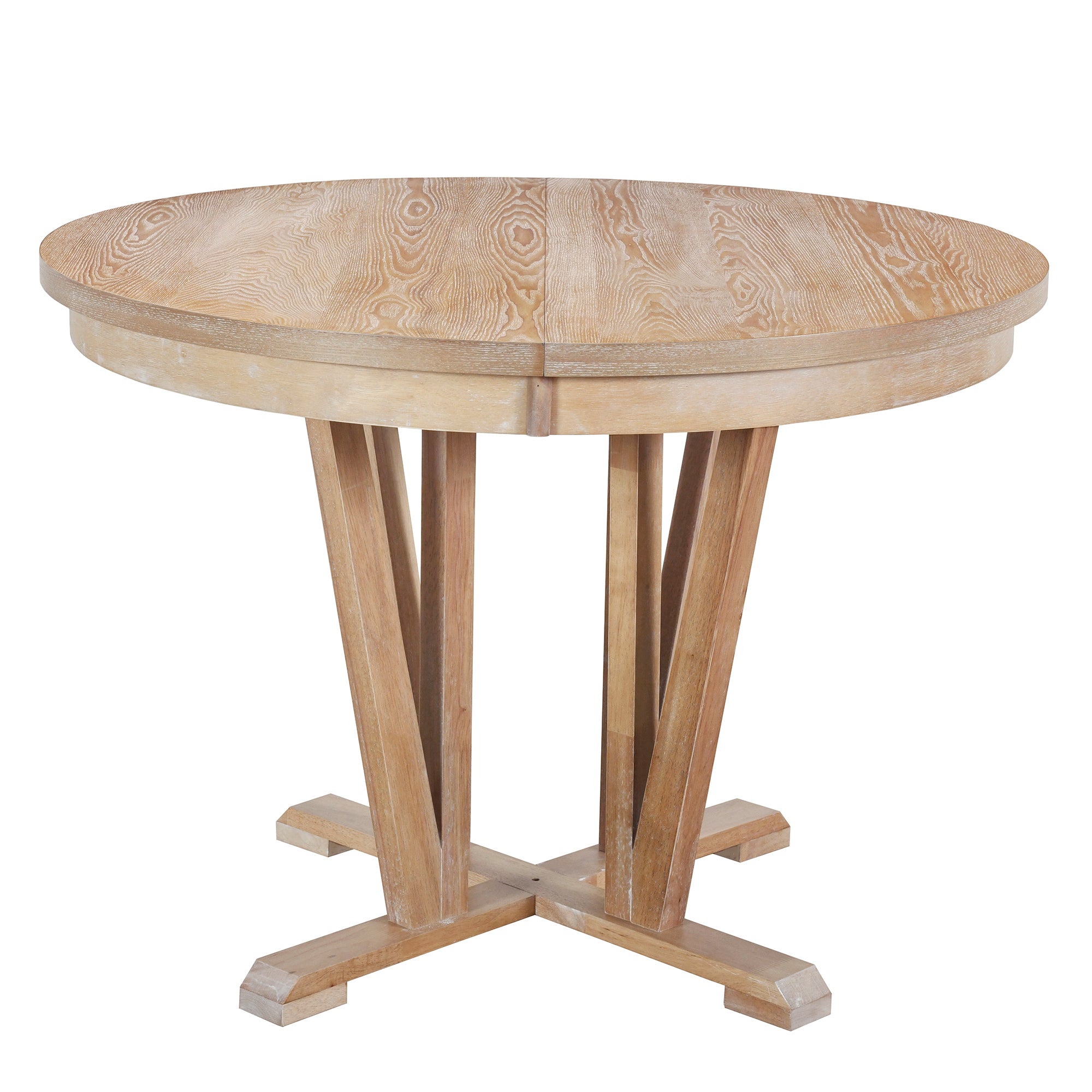 Rustic 5-Piece Round Dining Set