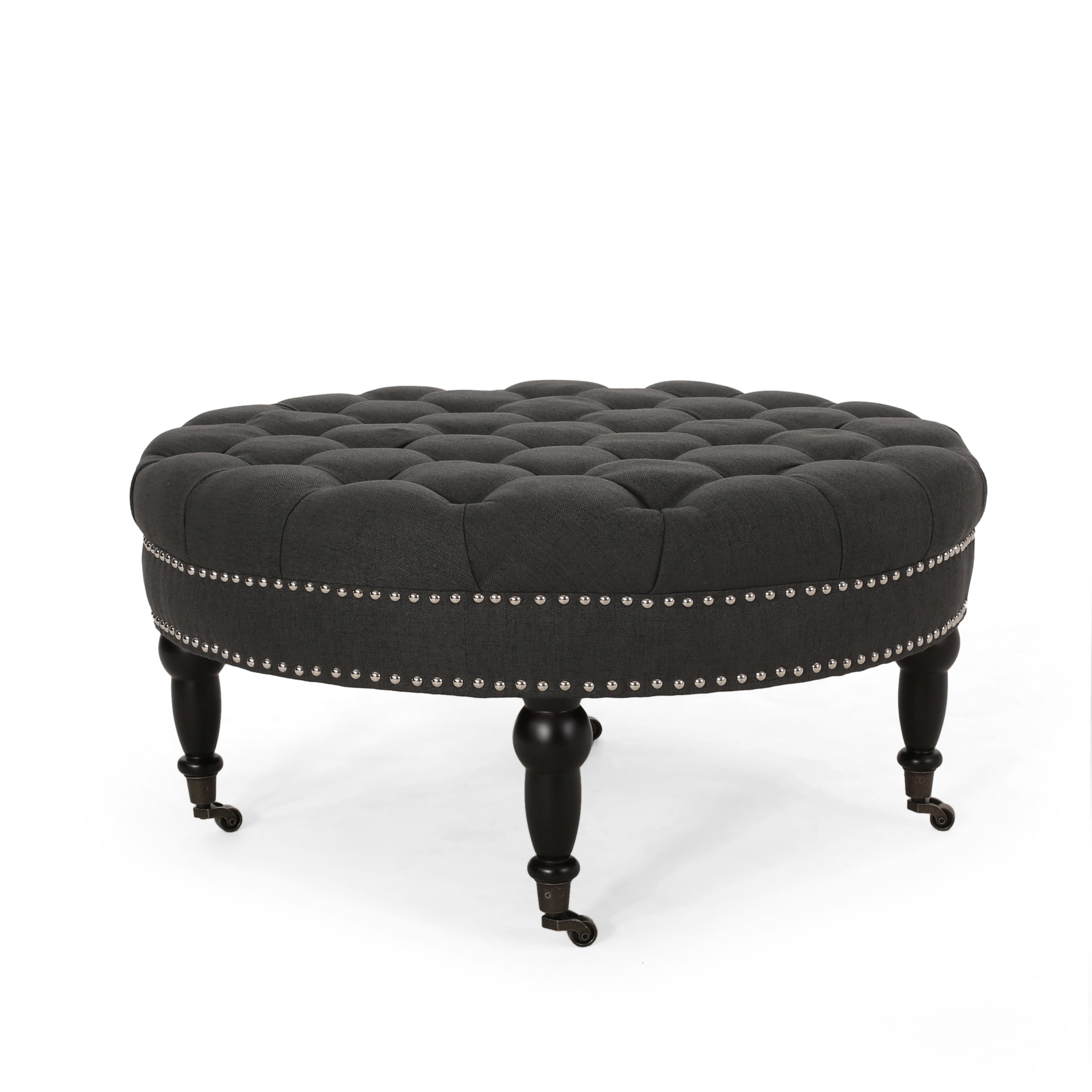 Rolling Ottoman with Casters | Storage Ottoman