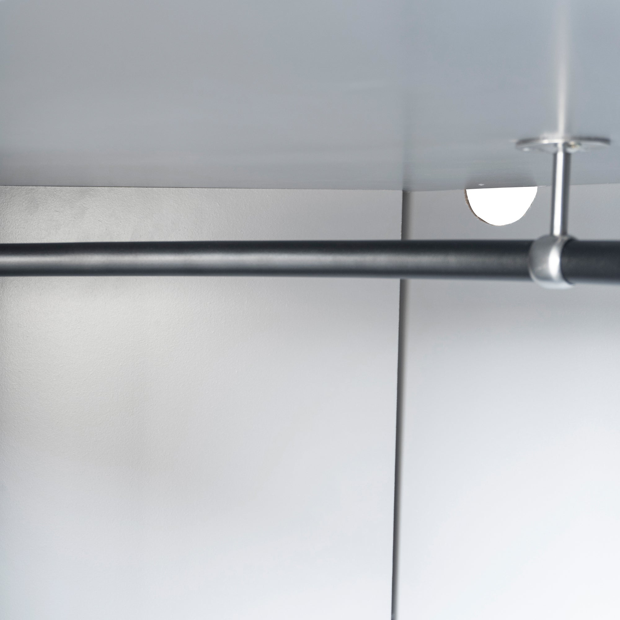 Polygon Corner Wardrobe - Gray (Save Space)