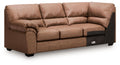 Whitlock - LAF Sofa With Corner Wedge - Caramel