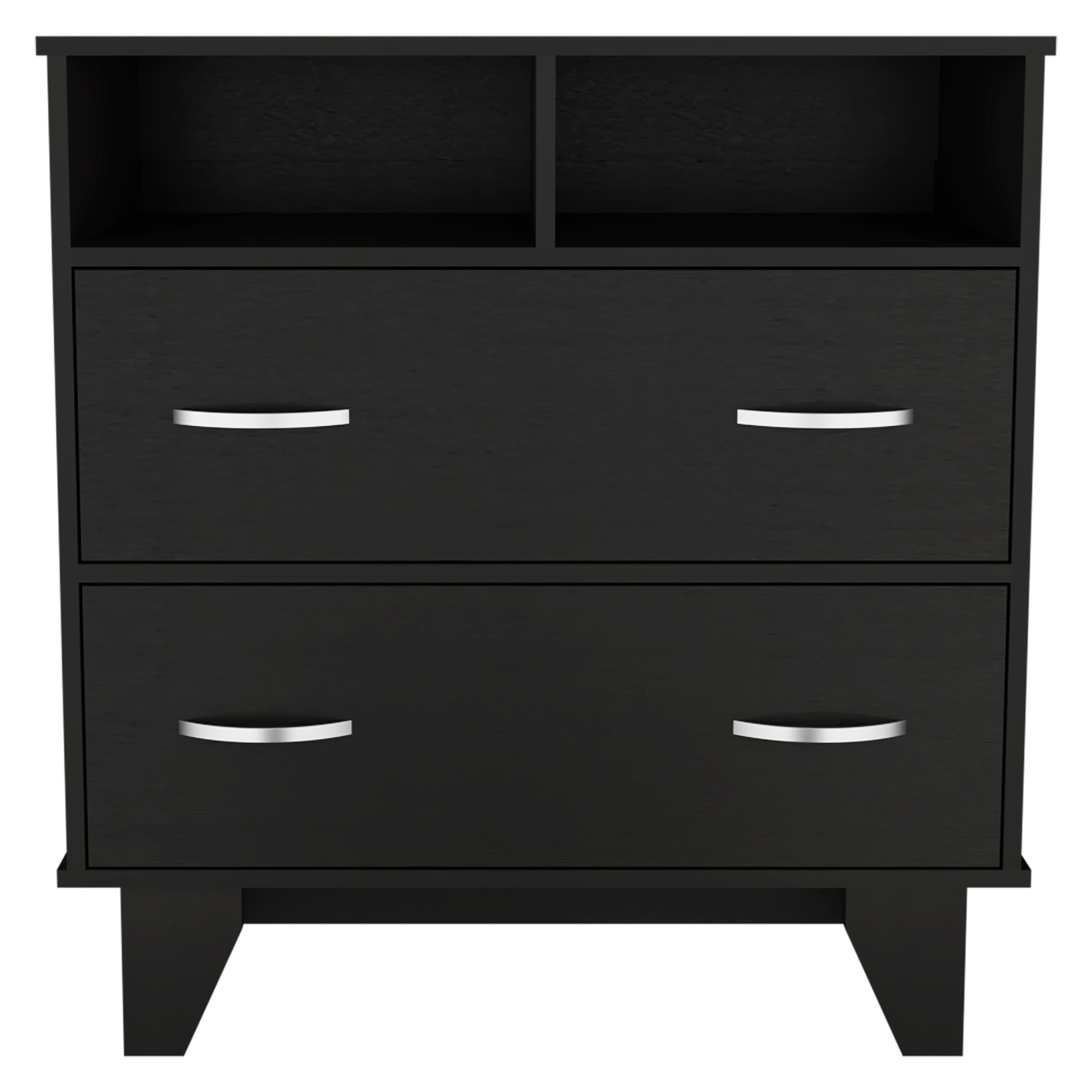 Black Double Drawer Dresser Arabi - Bedroom Storage