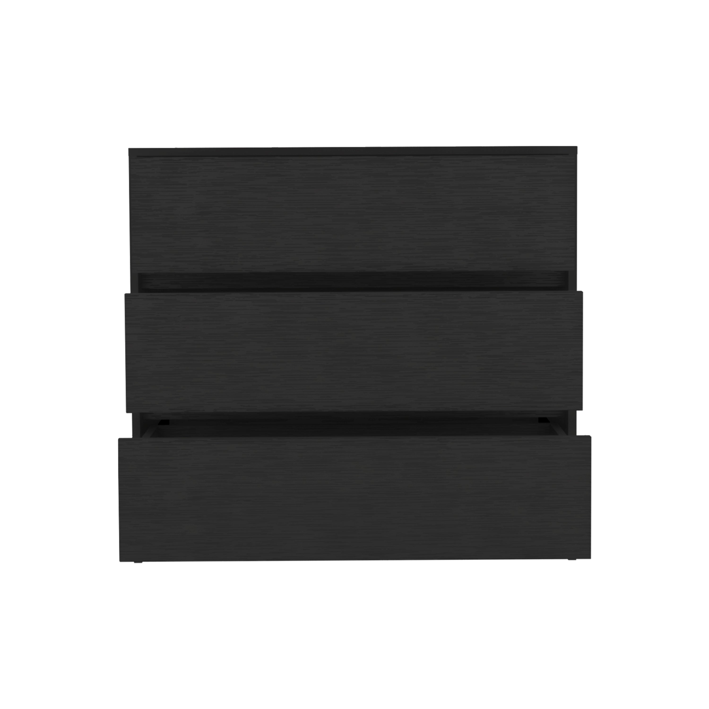 Black Dresser with 3 Drawers - 31"H