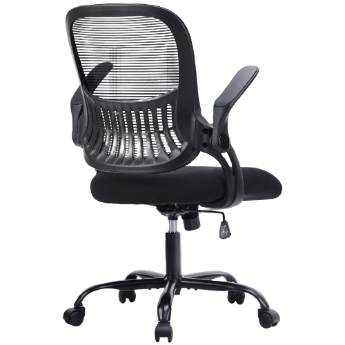 Ergonomic Mesh Office Chair - Adjustable Swivel with Lumbar Support