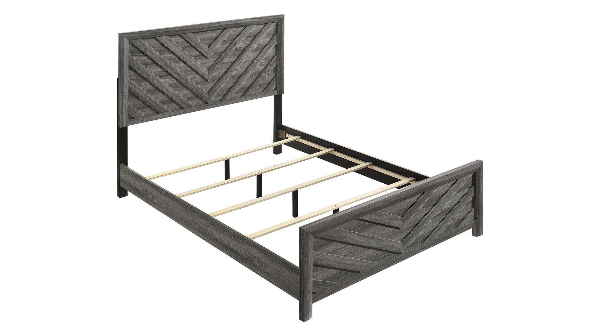 Denver Modern 4 Pc Twin Bedroom Set - Gray