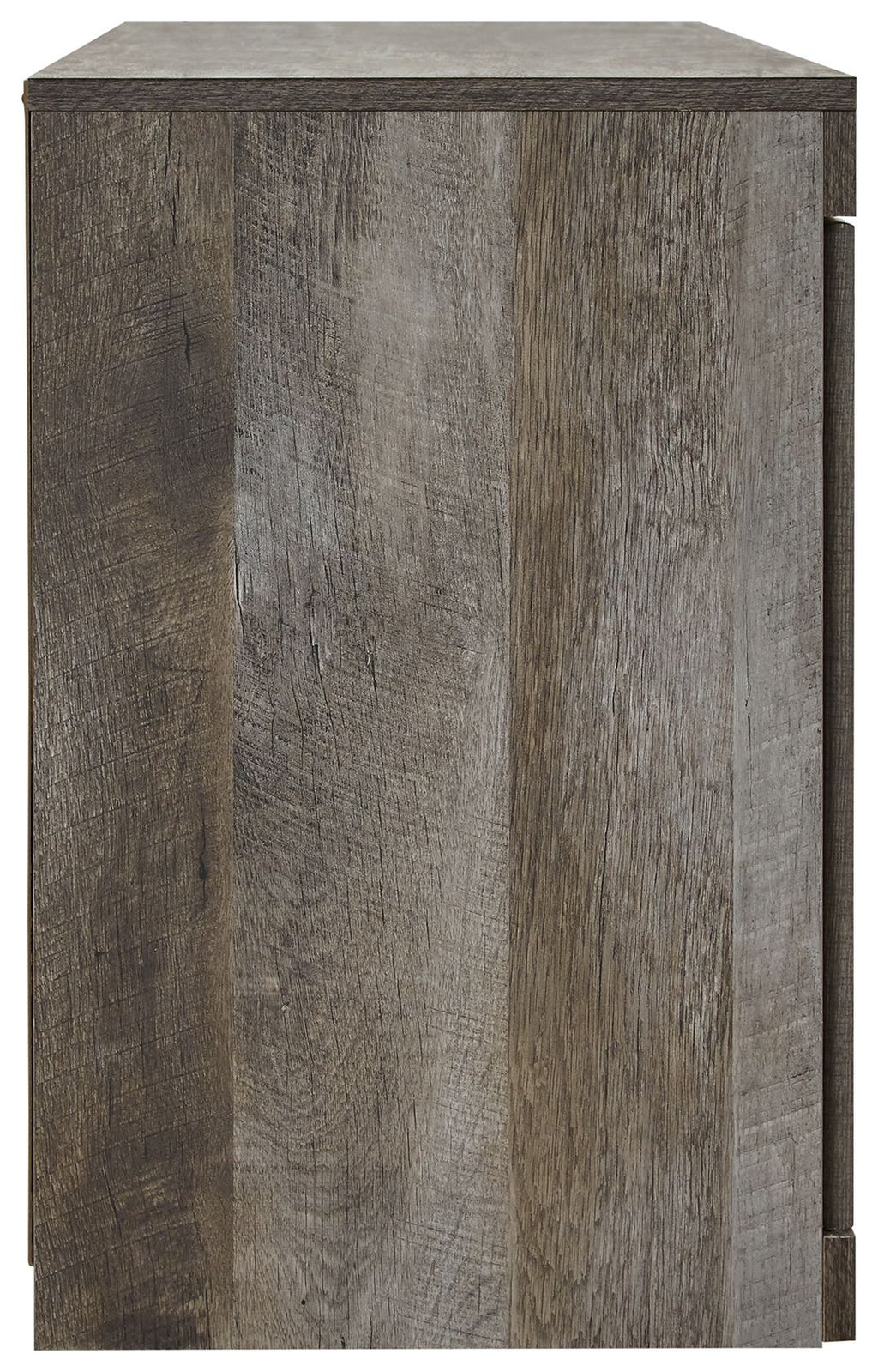 Gray TV stand cabinet side panel