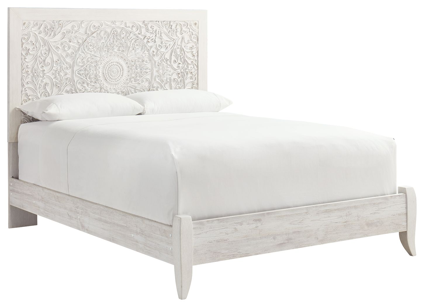 Paxberry - Whitewash - Queen Panel Headboard