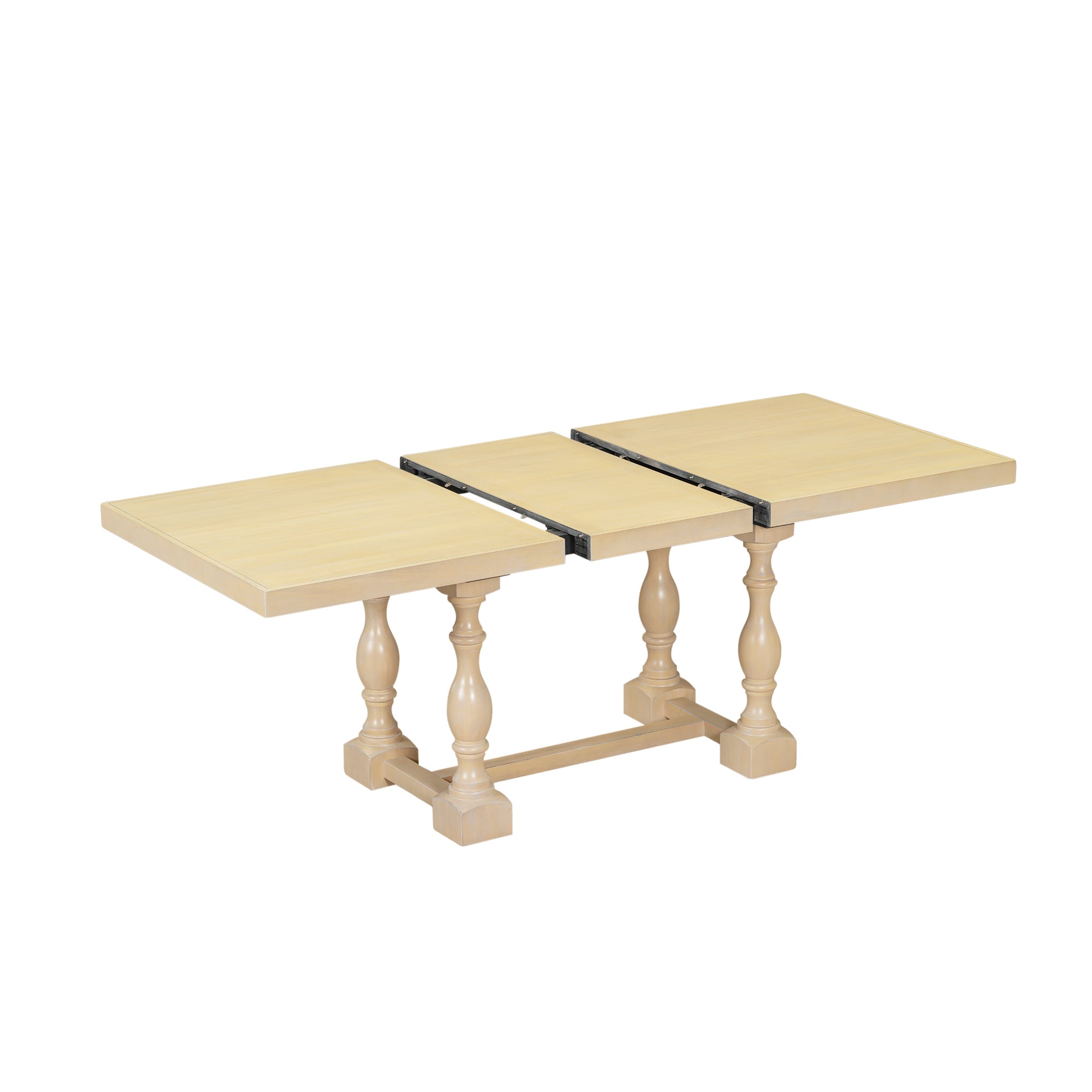 78" Trestle Dining Table Set, 6-Piece