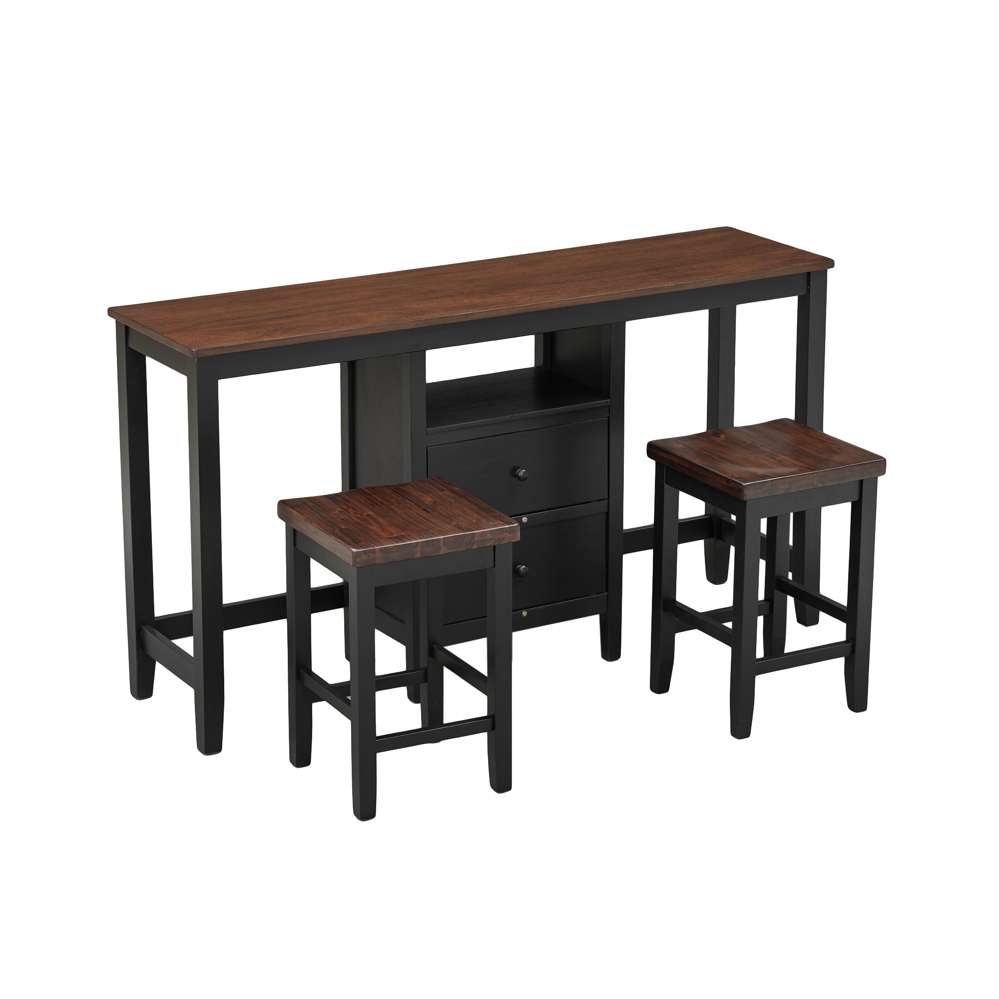 Farmhouse 3-Piece Counter Height Dining Set