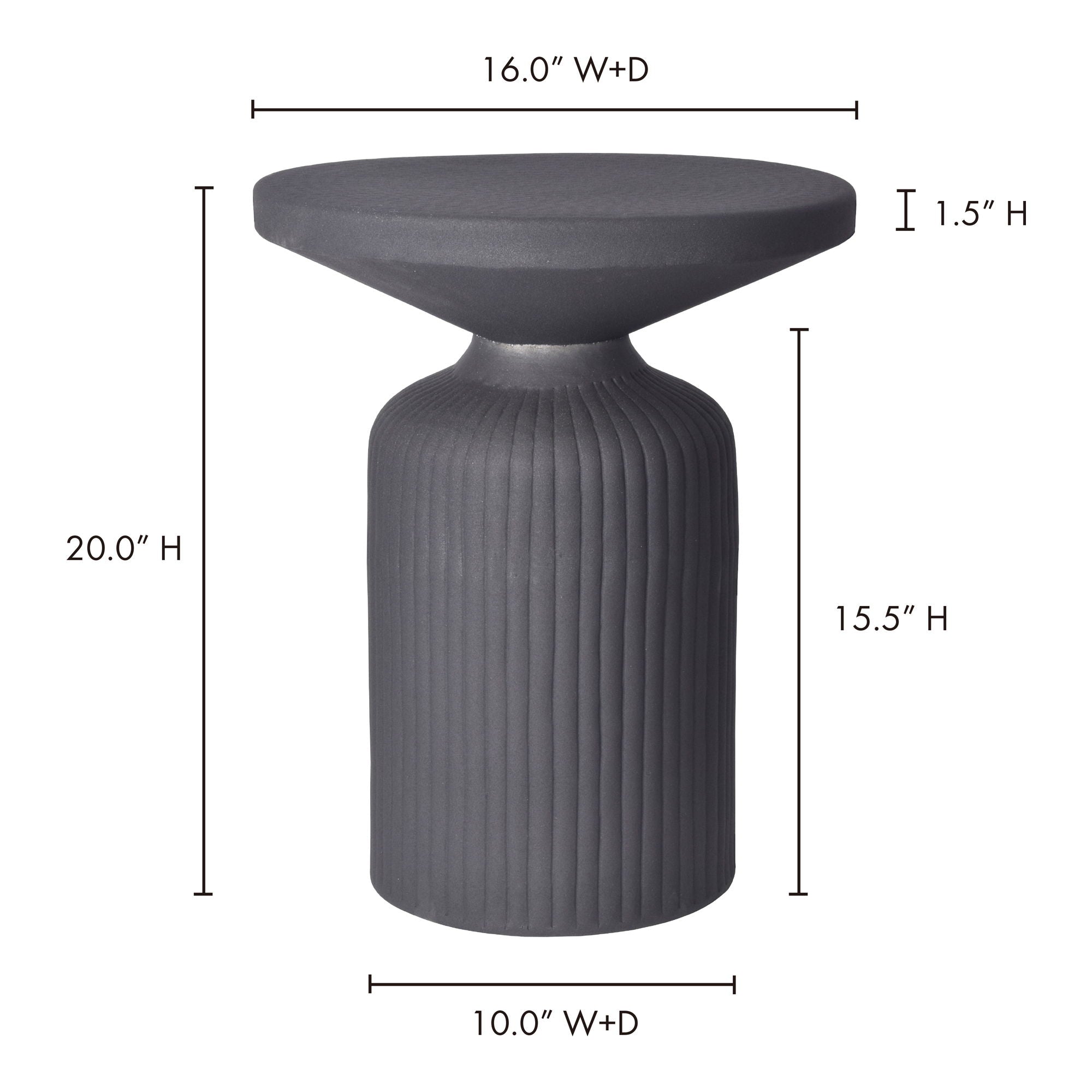 Yoli - Side Table - Black