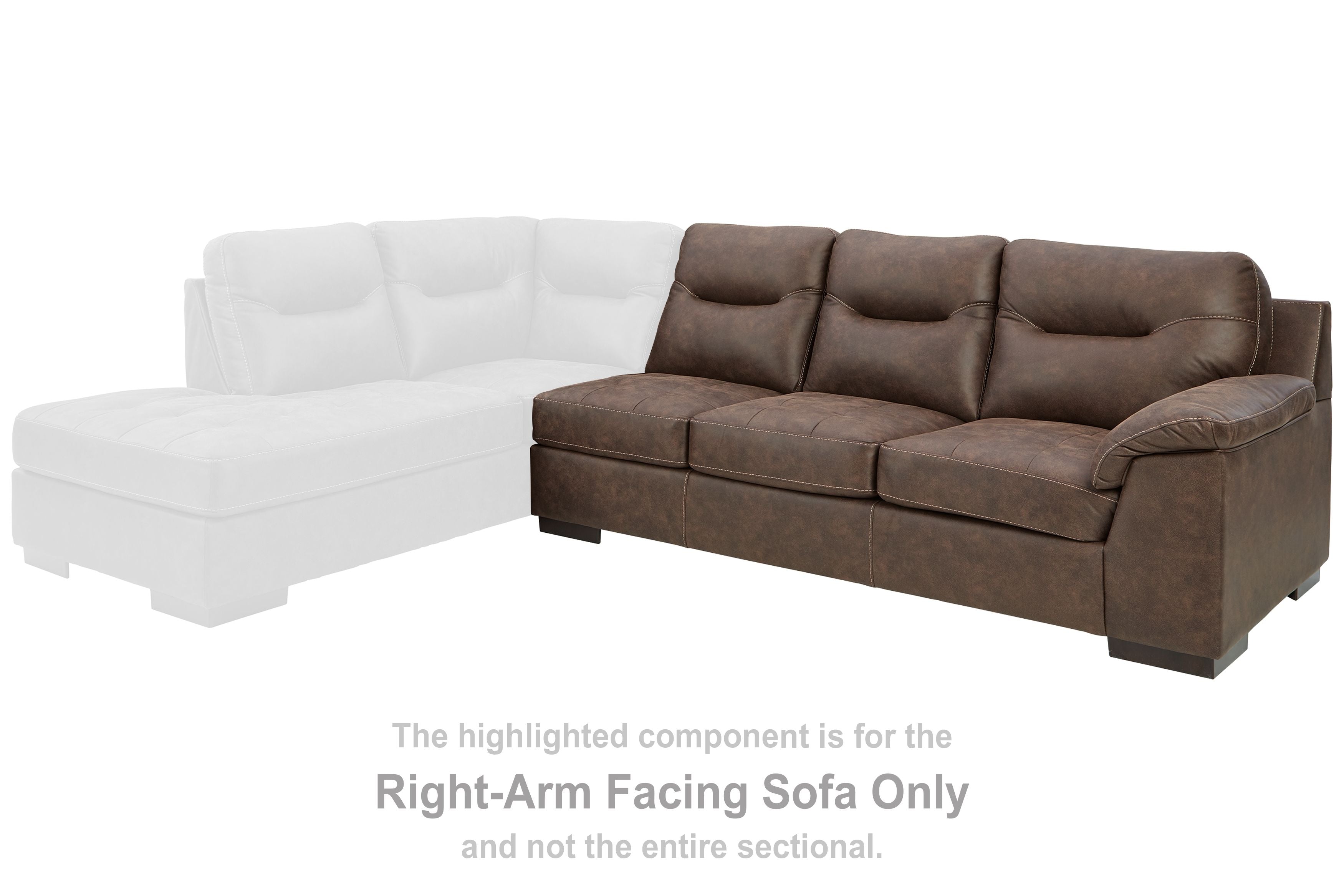 Maderla - Walnut - RAF Sofa