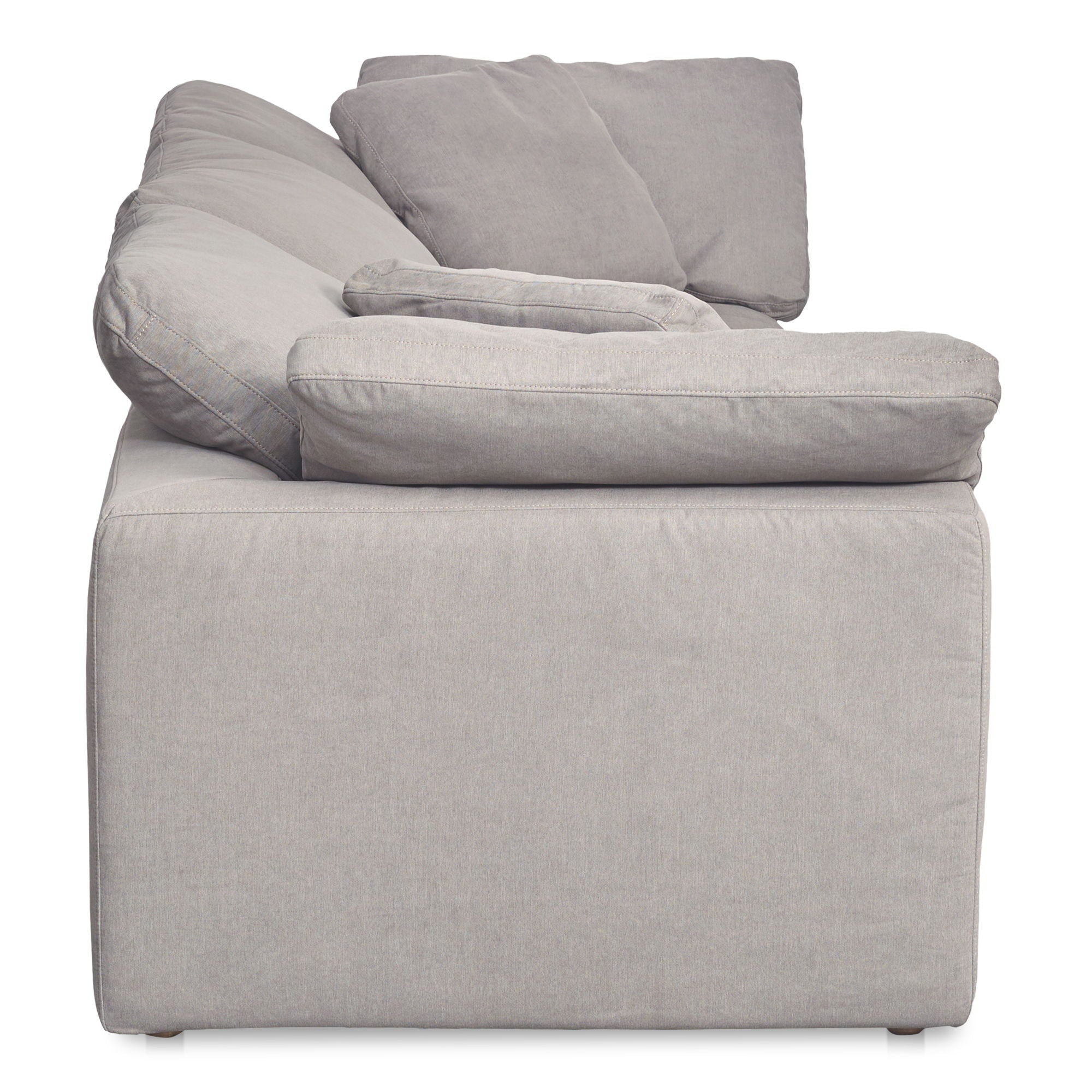 Clay - Modular Sofa Performance Fabric - Light Grey-Stationary Sectionals-American Furniture Outlet