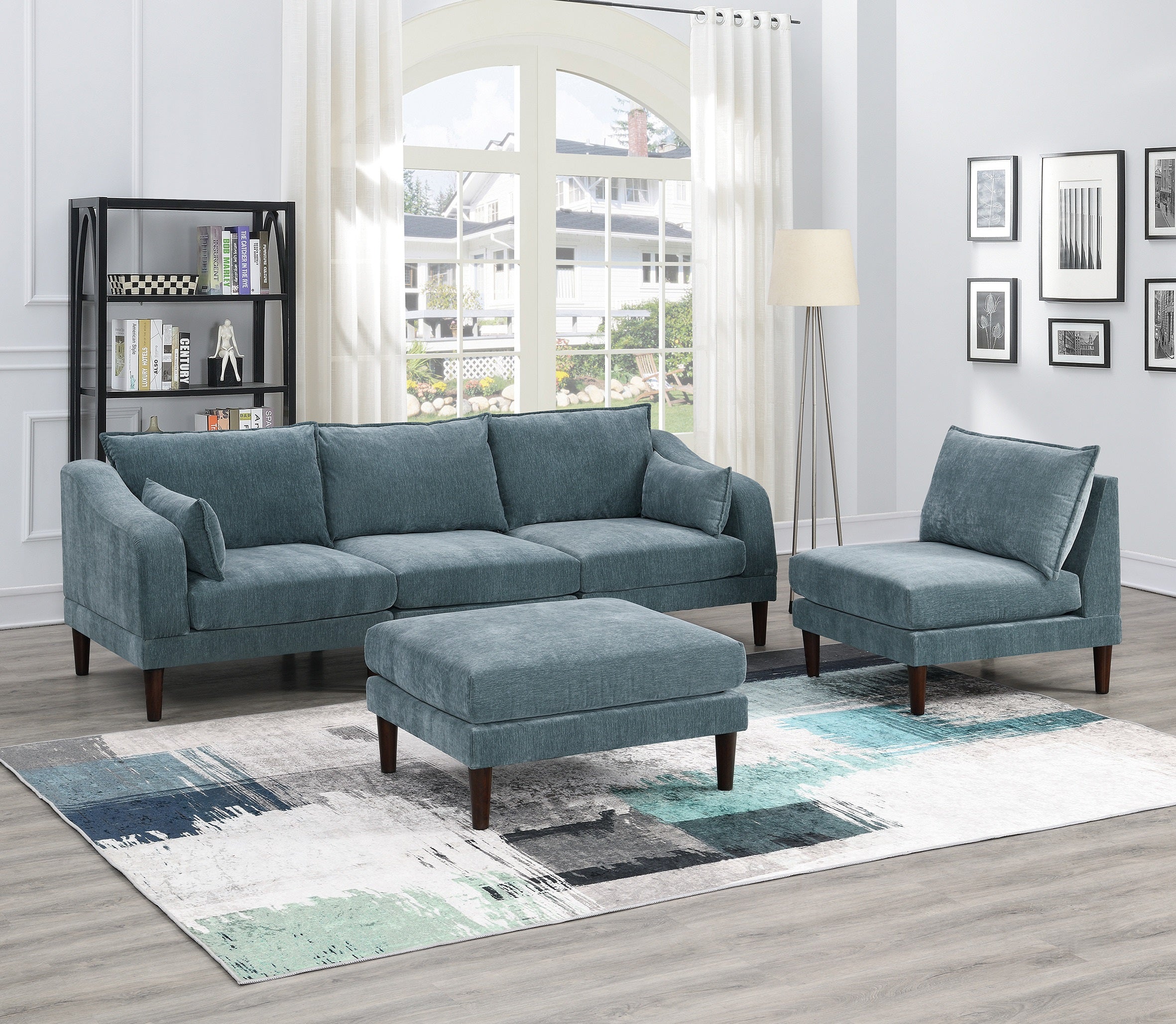 5pc Mineral Morgan Modular Sectional Sofa Set