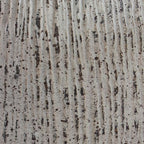 Ceramic vase wall texture with vertical streaking and scattered speckles in light gray