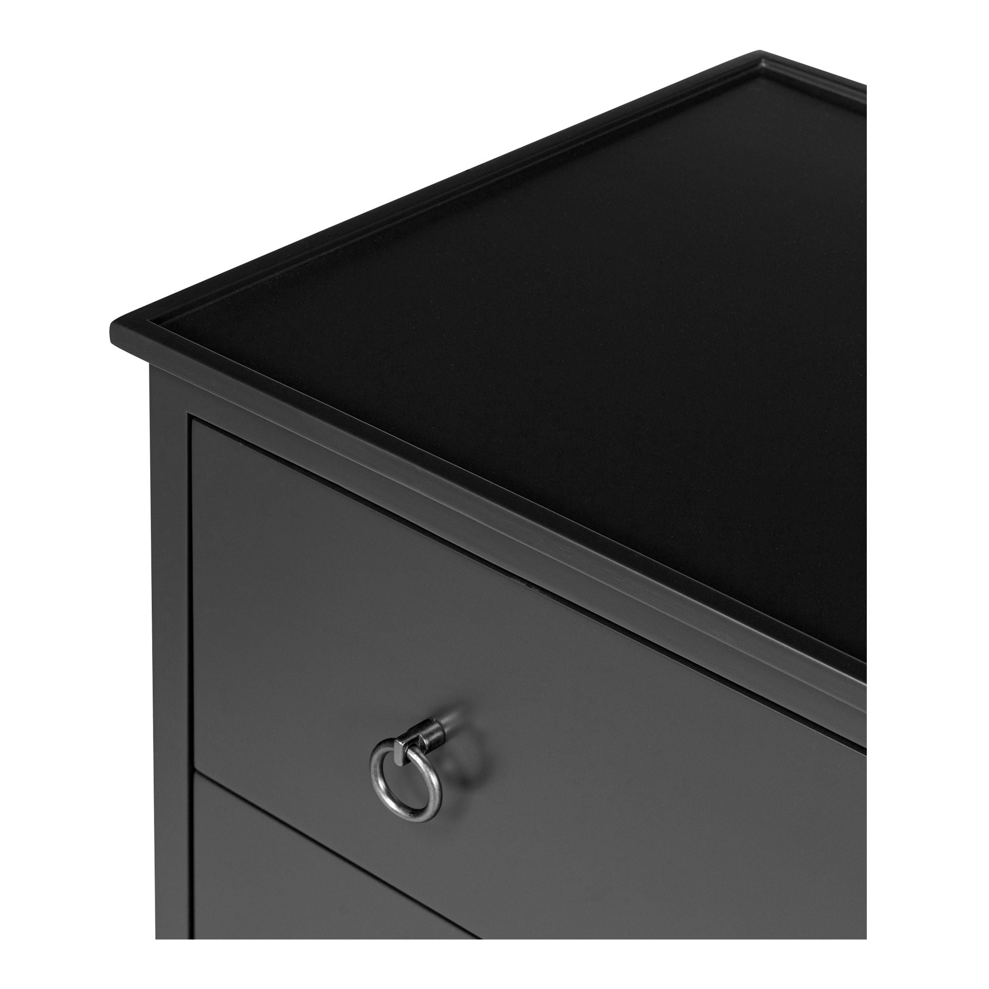 Reagan - 3 Drawer Nightstand - Black