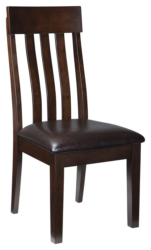 Haddigan Dark Brown Upholstered Dining Side Chair (Set of 2)