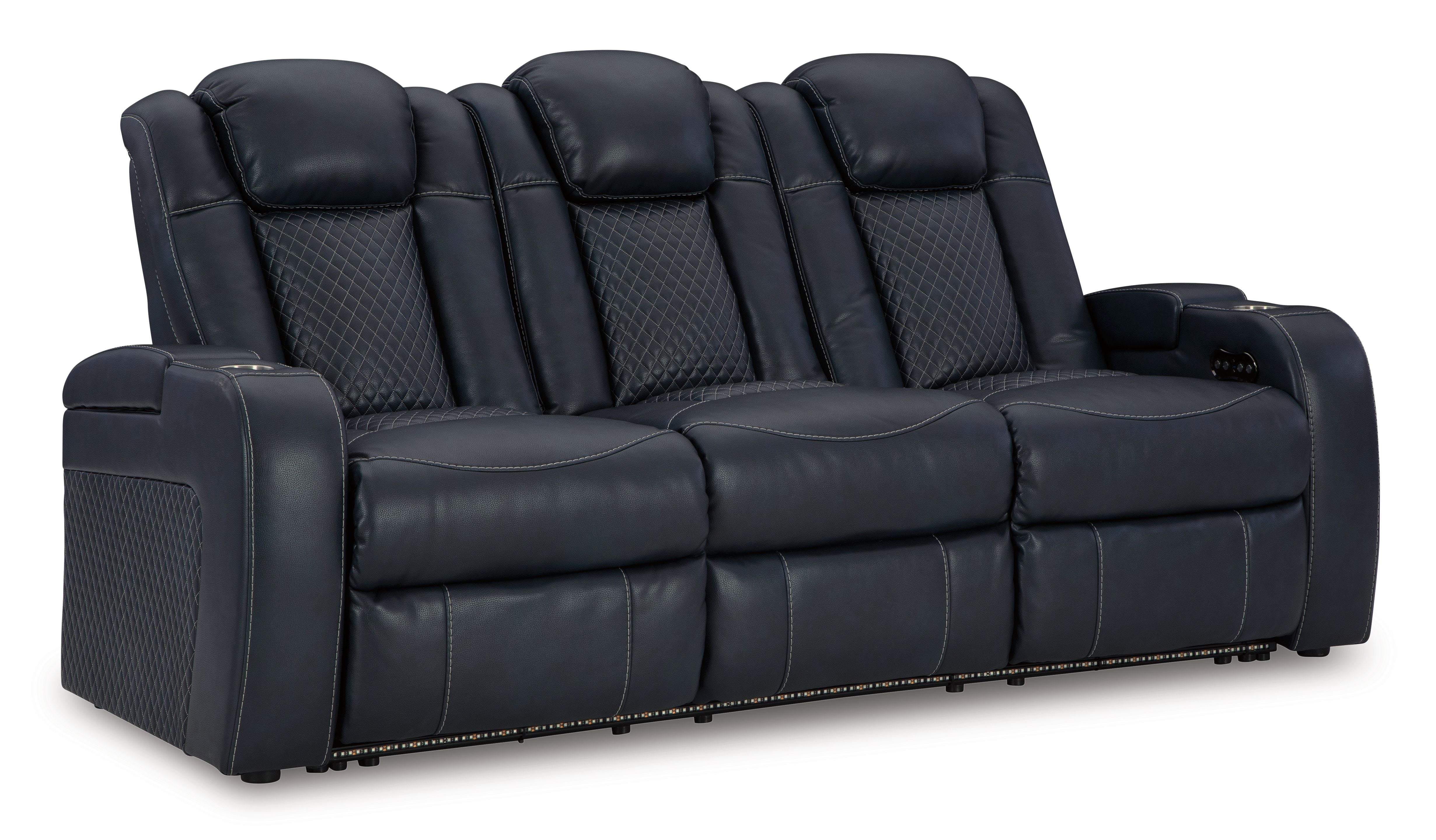 Fyne-dyme - Power Reclining Sofa With Adj Headrest