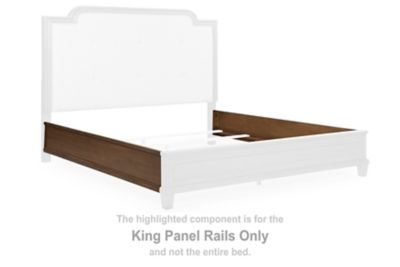 Jorlaina - Queen Panel Footboard With Rails - Brown