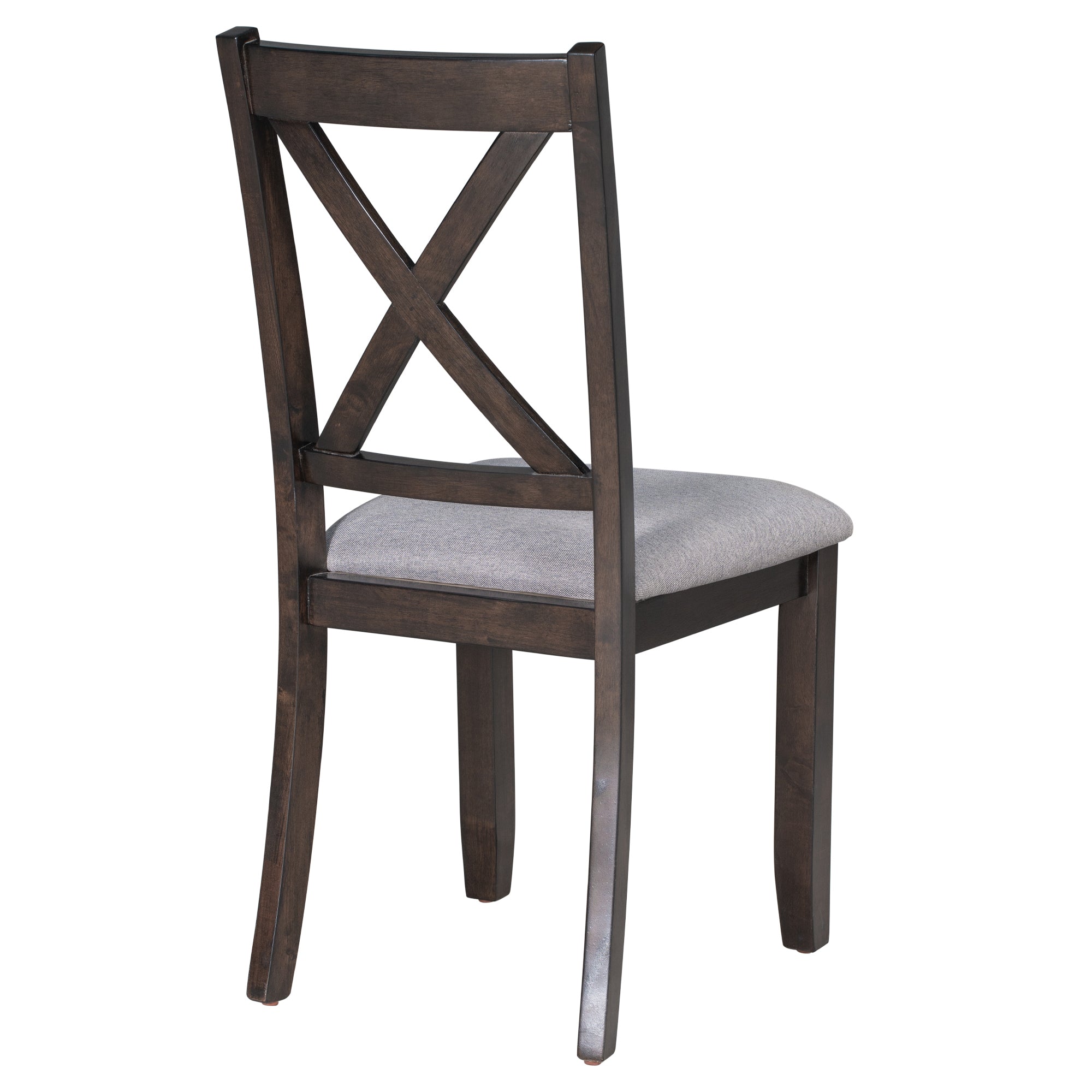 6-Pc Dining Set, Foldable Table & Bench (Espresso)