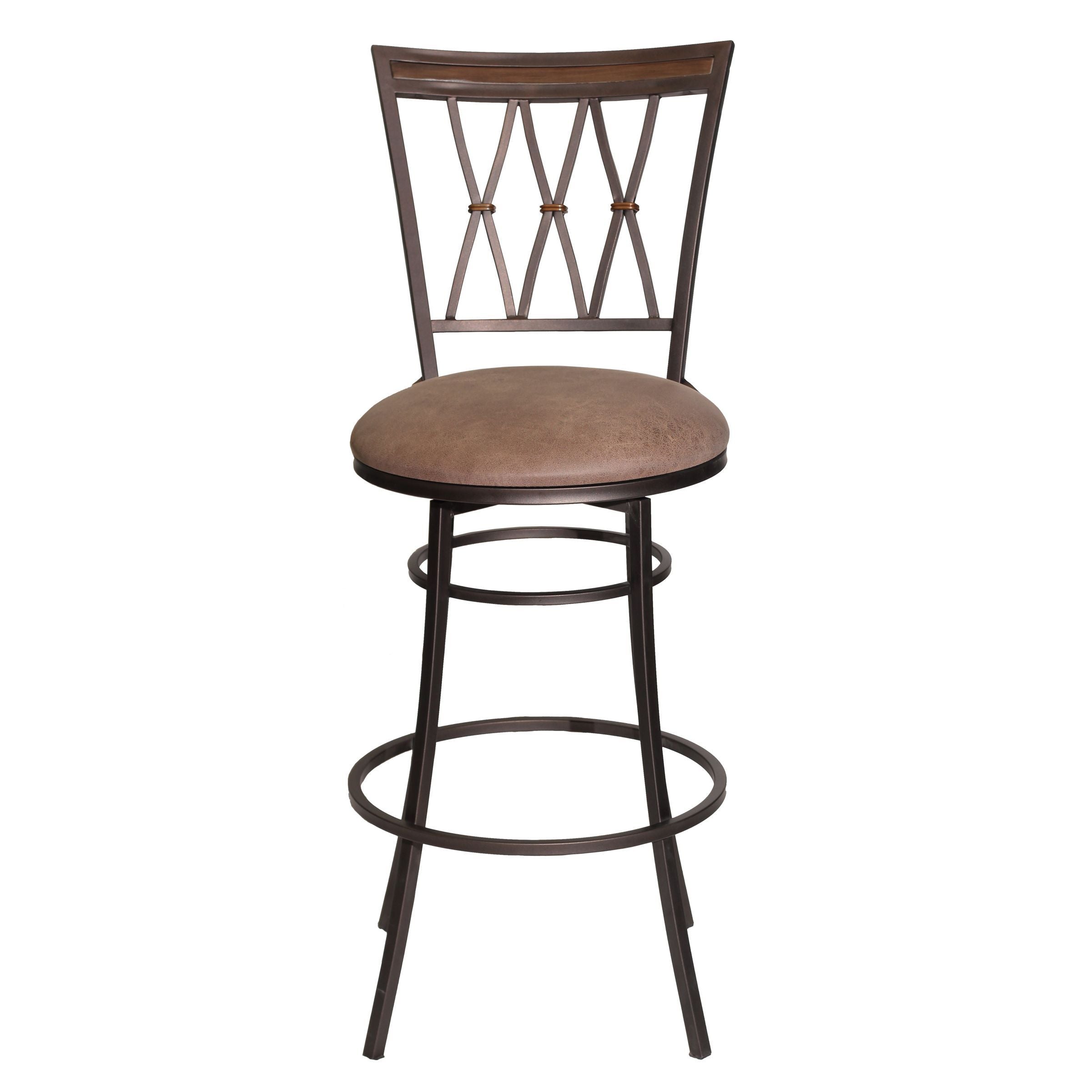 Sedona Dark Brown Swivel Barstool - Elegant Kitchen Seating
