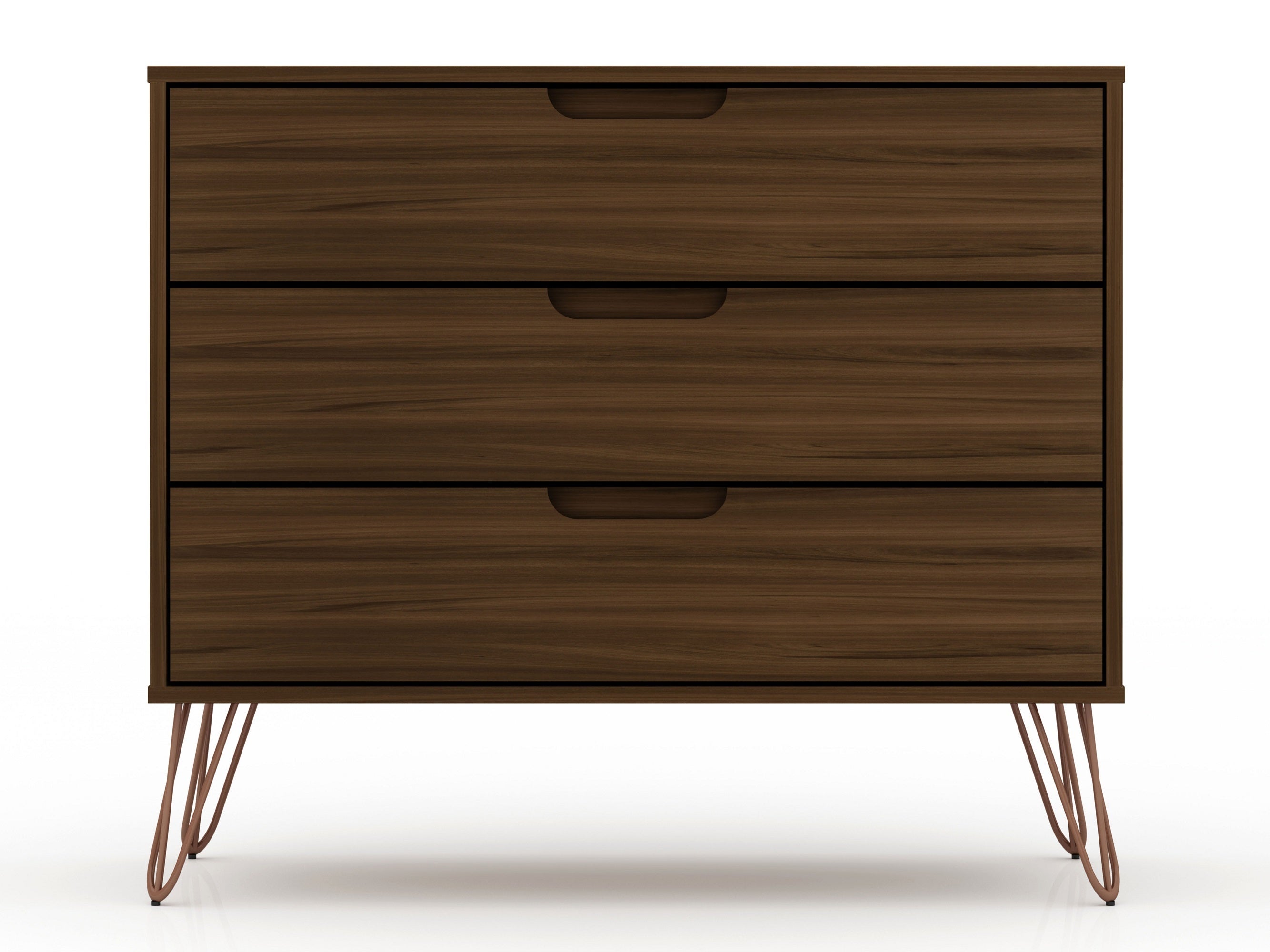 Rockefeller 35' Chestnut Brown 3-Drawer Dresser