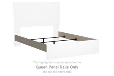 Stelsie - White - Queen Panel Rails