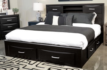 Stabotta - Queen Storage Footboard - Black