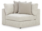 Ashbourne Estate fabric wedge armchair in light textured snowstone, padded armrests