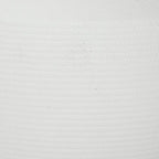 White ceramic vase texture close-up with fine horizontal ridges
