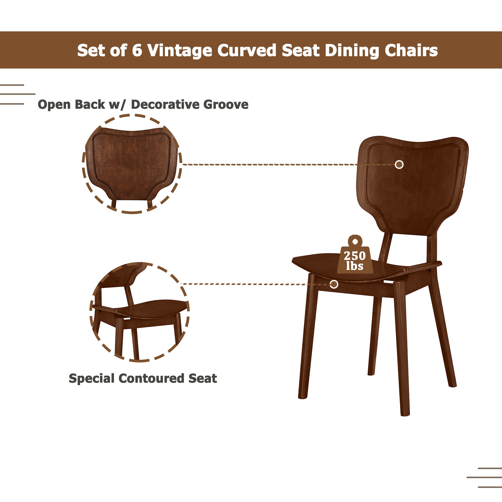 Vintage 7-Pc Dining Set, Espresso