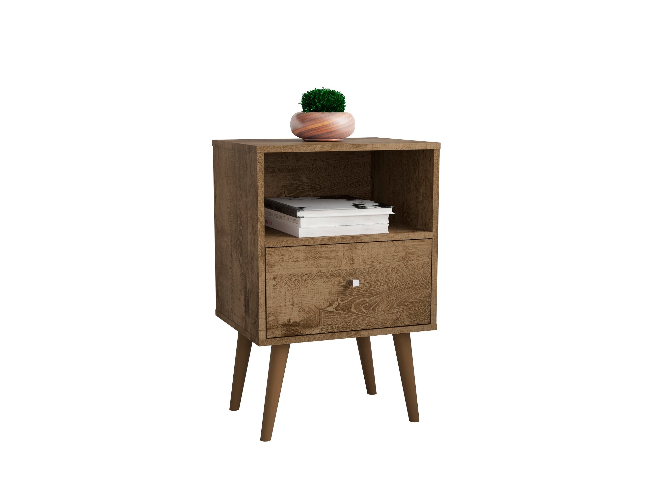 Liberty 18" Rustic Brown 1-Drawer Nightstand