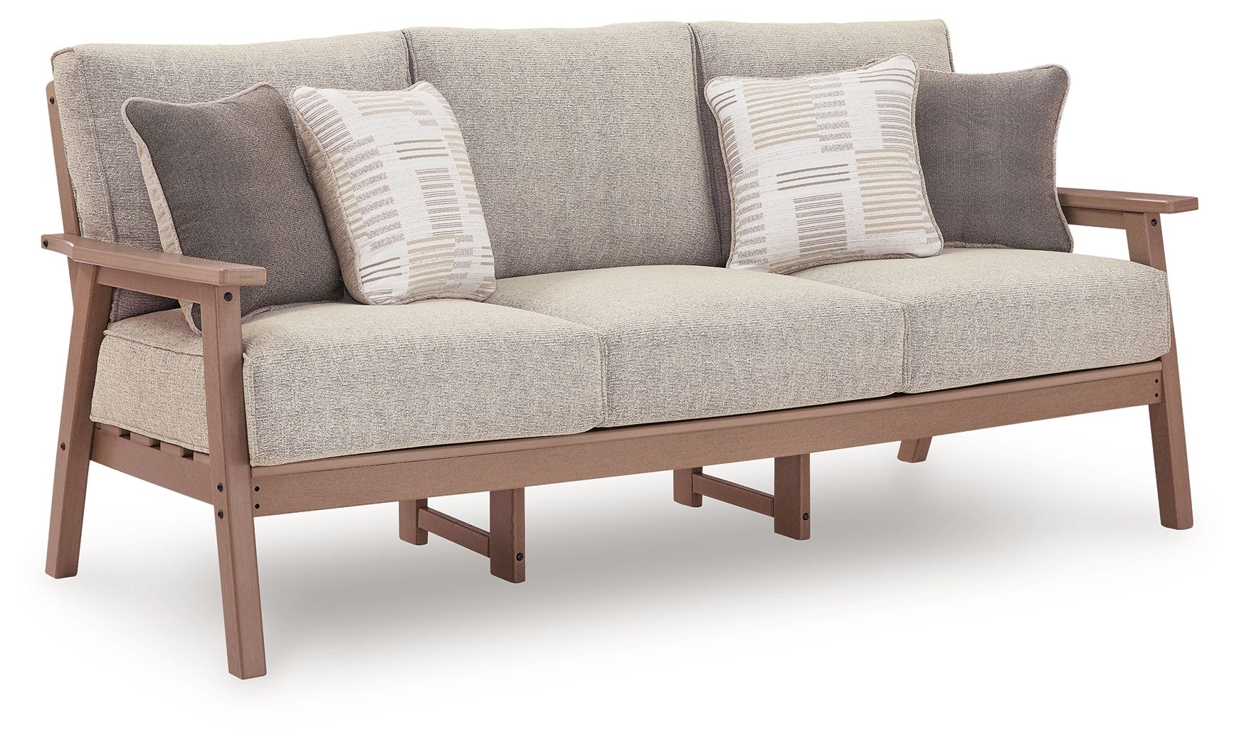 Grover Beach - Sofa With Cushion - Driftwood