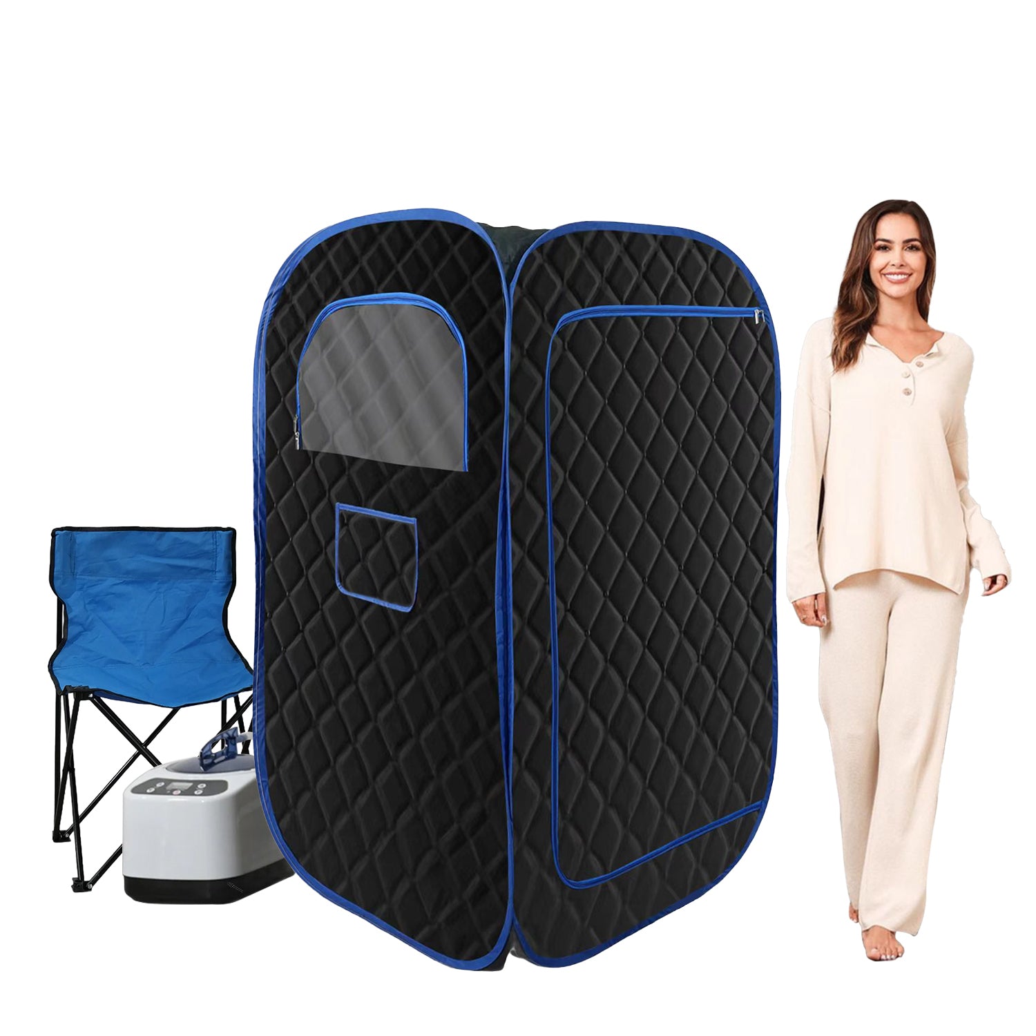 Portable Steam Sauna - Home Spa Detox (Black)