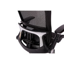 Black Ergonomic Mesh Office Chair w/ Headrest & Flip-Up Arms