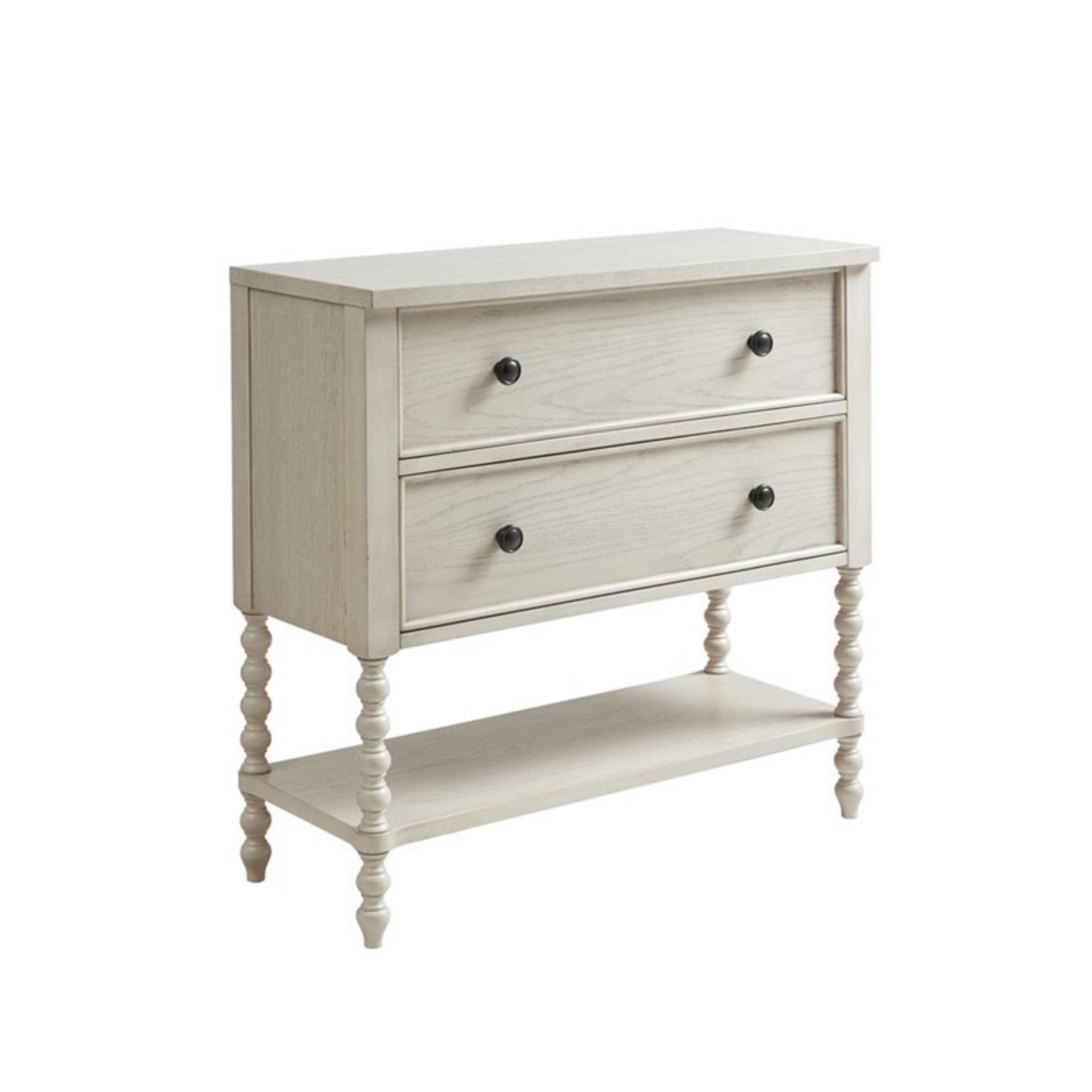 Beckett 2-Drawer Antique Cream Wood Accent Chest 36x14.75