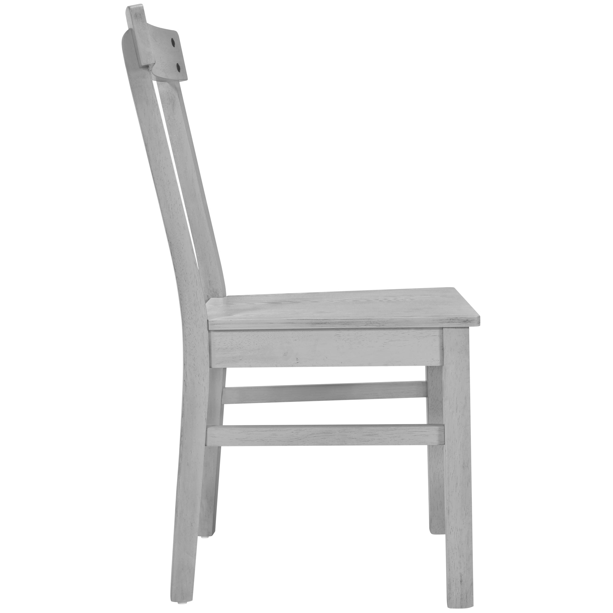 5-Piece Rustic Round Dining Set - Gray