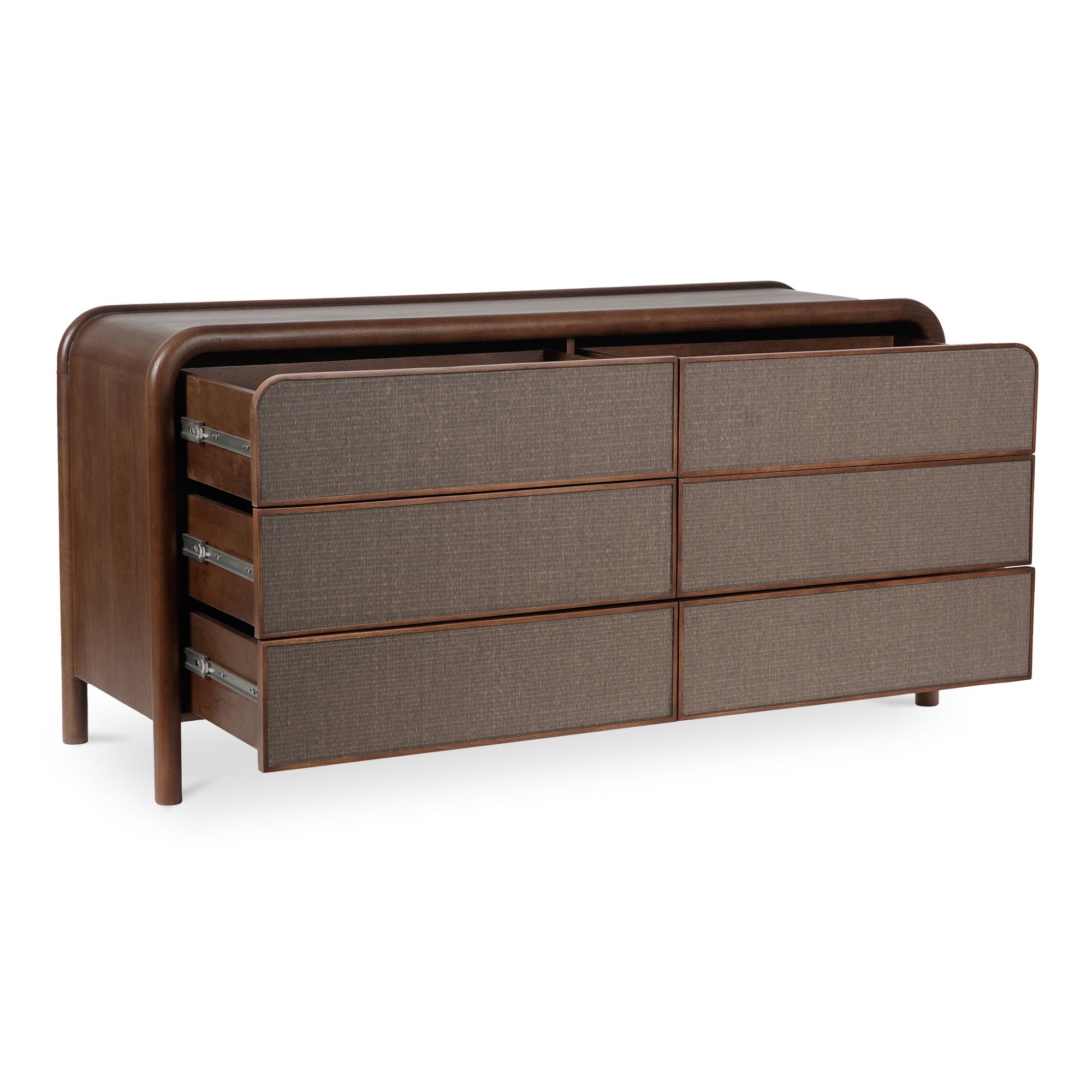 Rye - 6 Drawer Dresser - Warm Brown