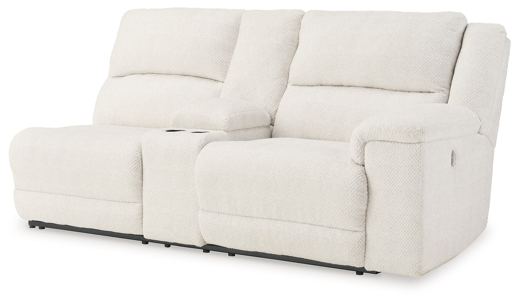 Keensburg - Linen - Raf Dbl Power Reclining Loveseat With Console