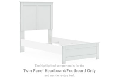 Bostwick Shoals - White - Twin Panel Headboard/Footboard