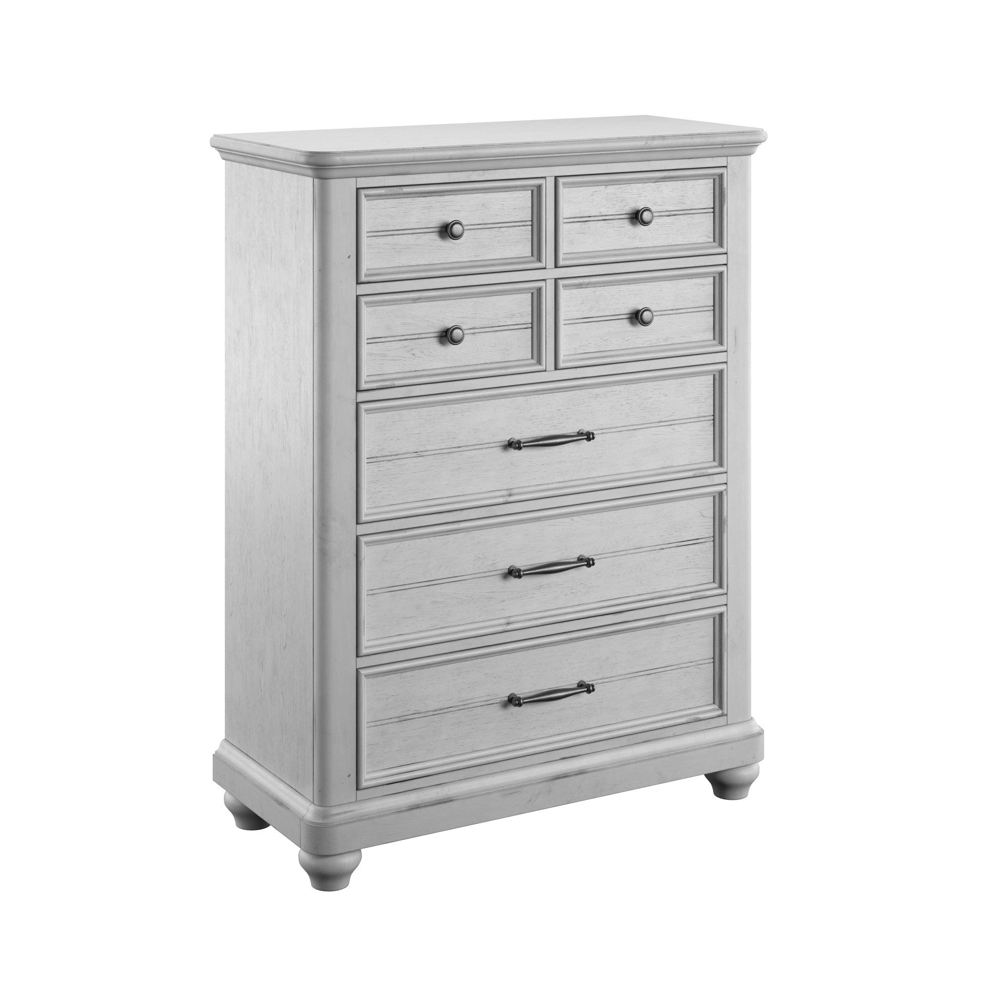 Gray 7-Drawer Chest | Modern Bedroom Dresser Storage