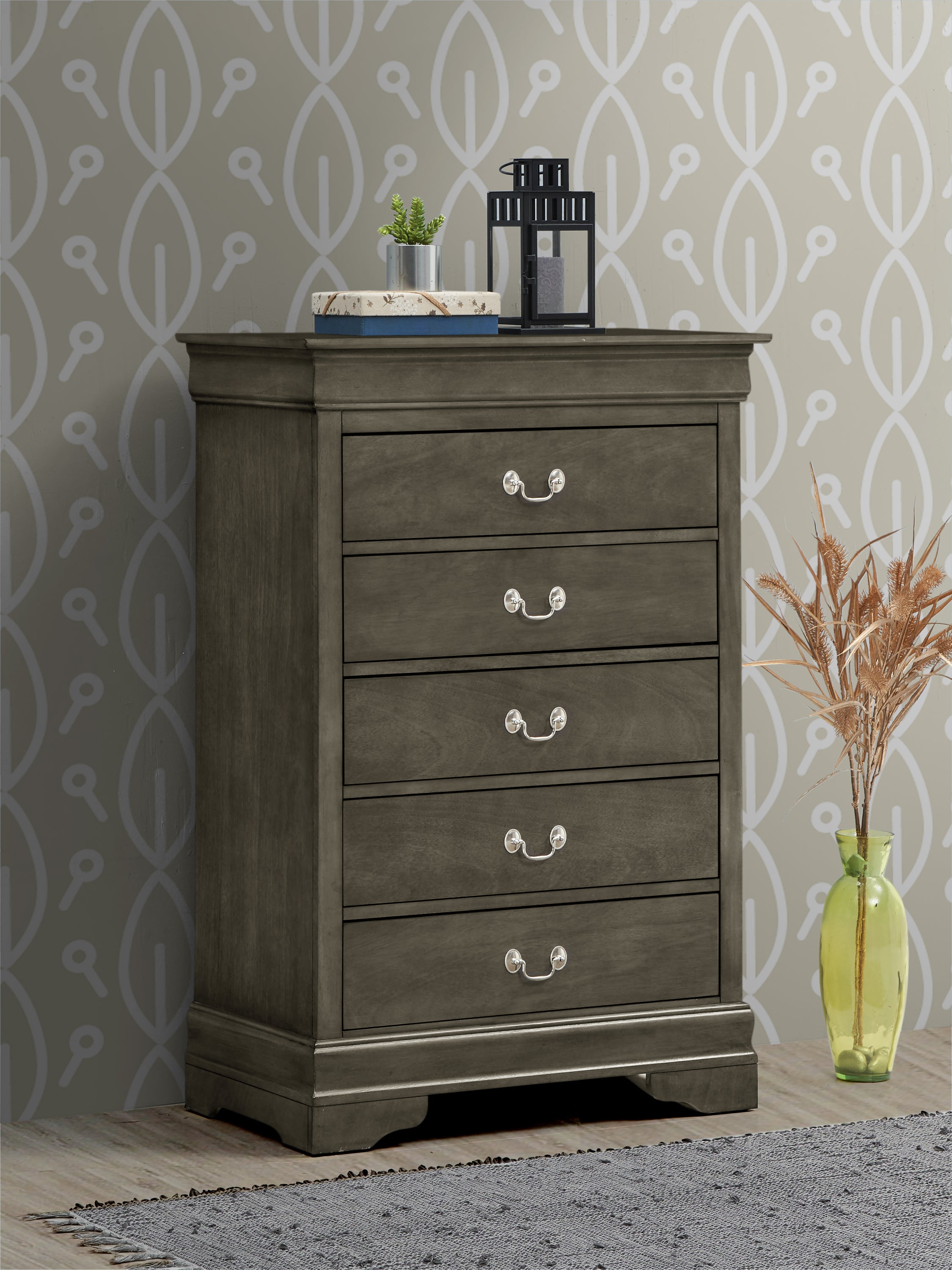 Louis Phillipe G3105-CH Gray Chest - Elegant Bedroom Storage