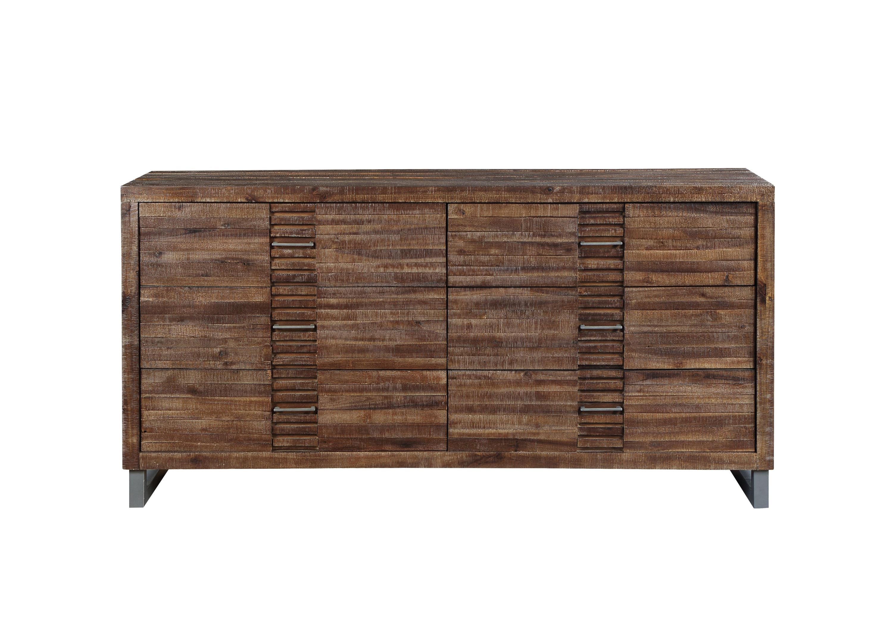 Andria Reclaimed Oak Finish Dresser | Bedroom Furniture