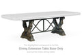 Maylee - Rectangular Drm Extension Table Base - Dark Brown