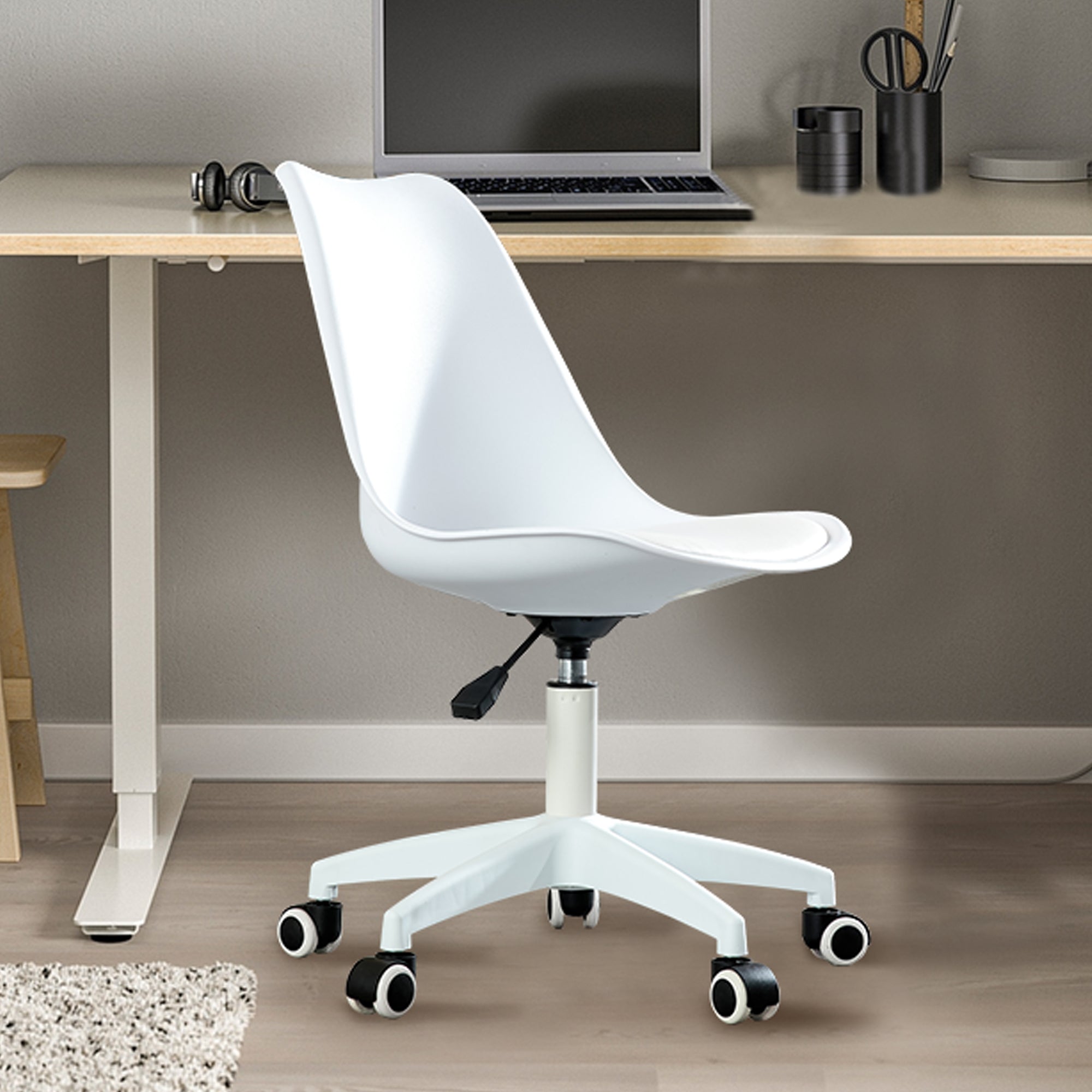 Modern Home Office Desk Chair, Adjustable 360° Swivel