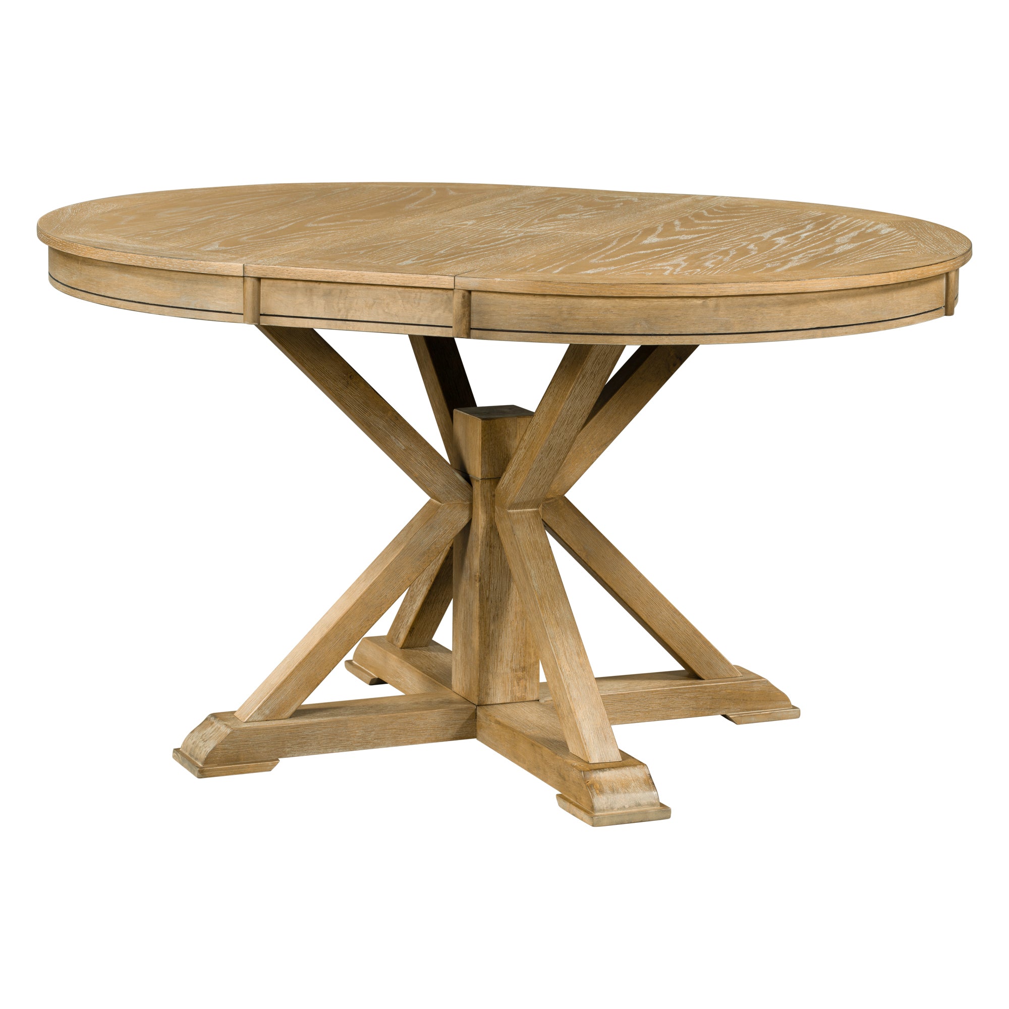 Retro Extendable Dining Table & 4 Chairs Set