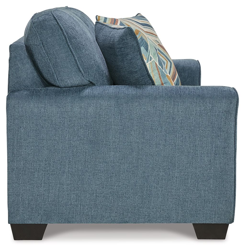 Cashton - Loveseat - Blue