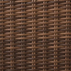 Brown wicker weave panel for outdoor sectional sofa