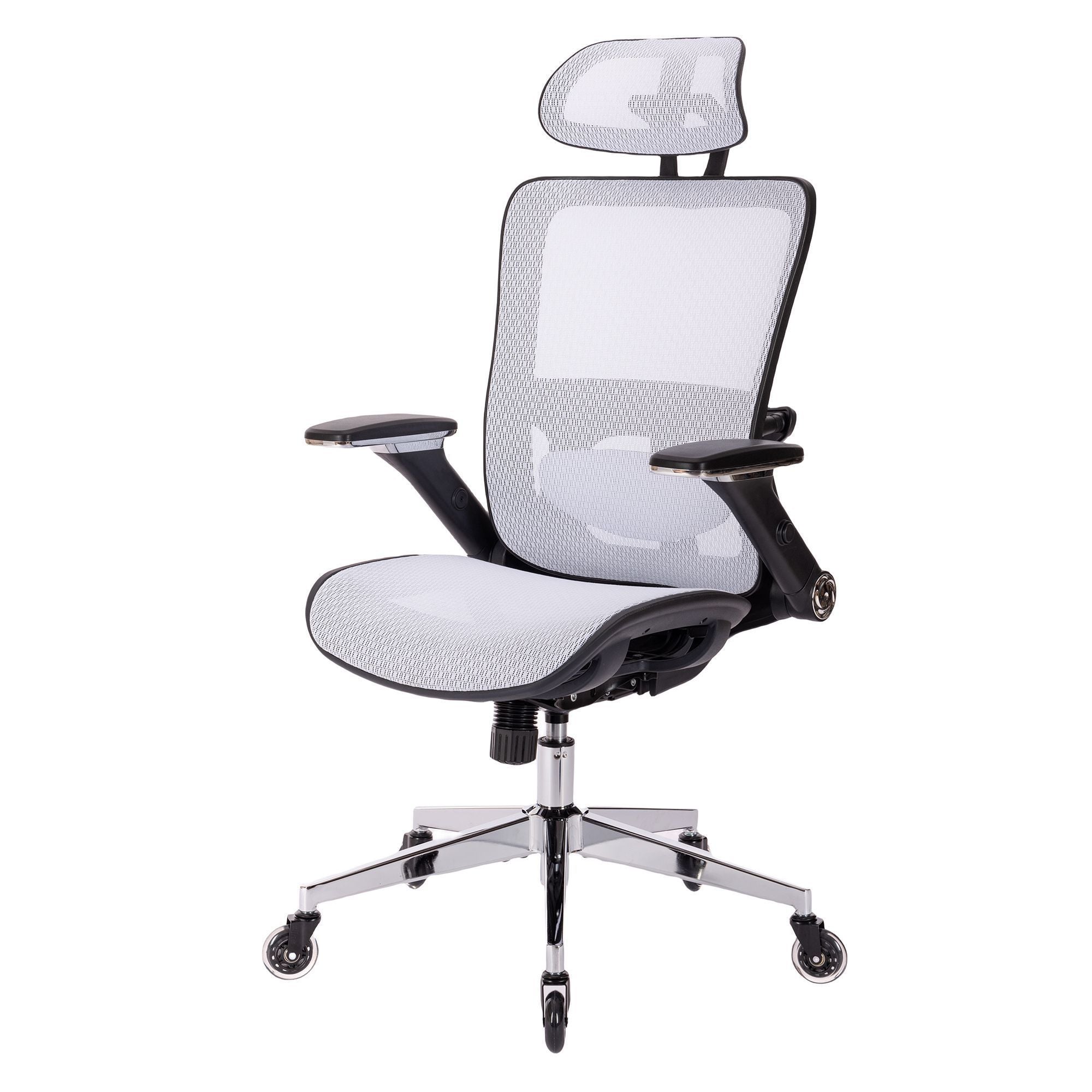 Ergonomic Mesh Office Chair w/ Headrest & Flip-Up Arms