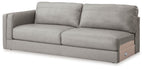 Light gray Laf sofa with padded seat, track arms, and visible side detailing
